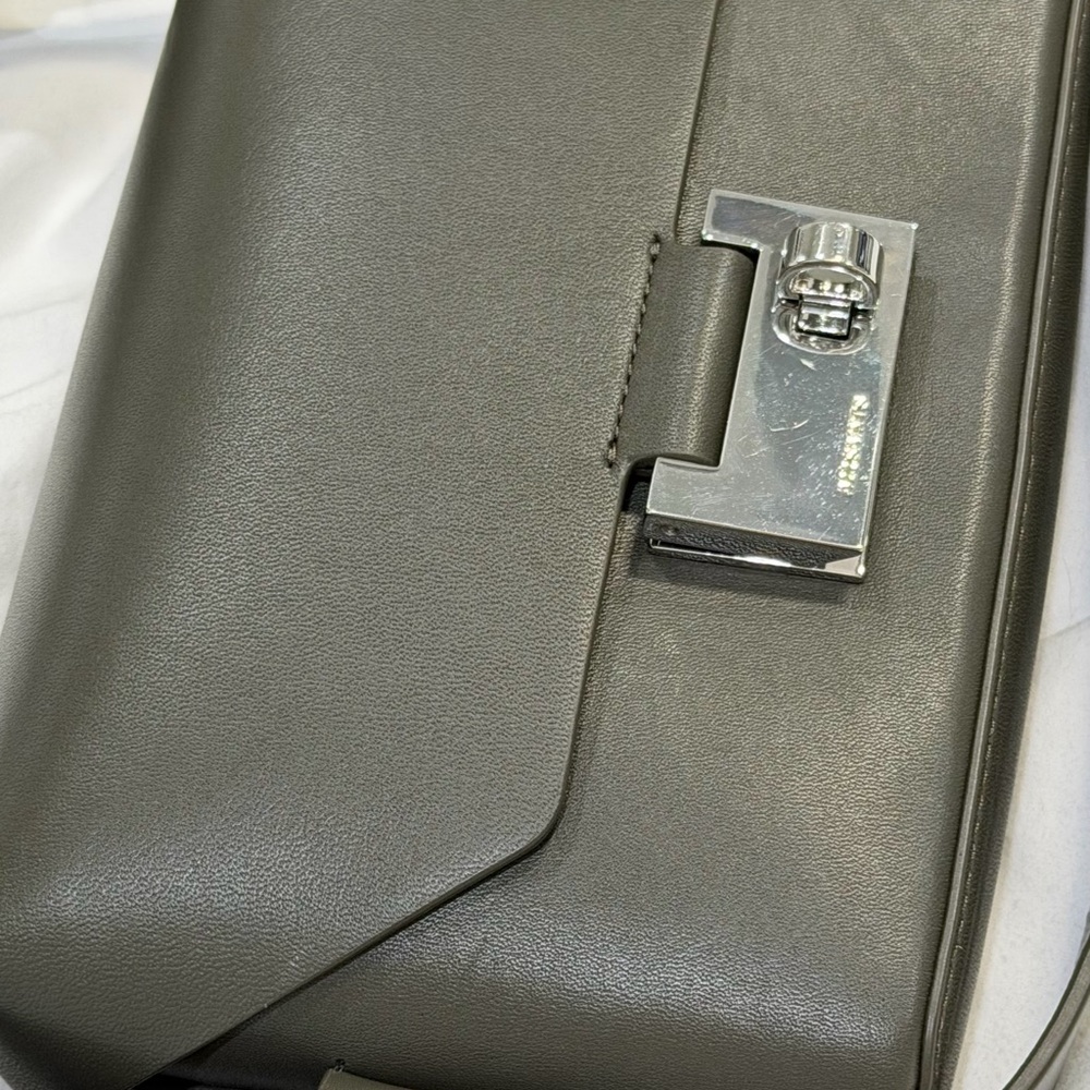 All Saints Frankie 3 in 1 Crossbody Belt Bag Silver Buckle Green NWT - Picture 10 of 17